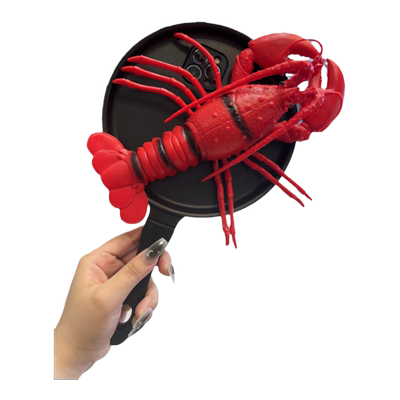 仿真大龙虾平底锅创意恶搞手机壳