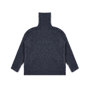 PRE PREWORKS羊毛圈圈纱慵懒感高领毛衣 简约宽松廓形针织衫