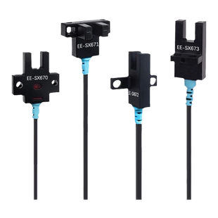 U槽型光电开关限位传感器EE-SX670 671 672 674WR带线NPN常开常闭