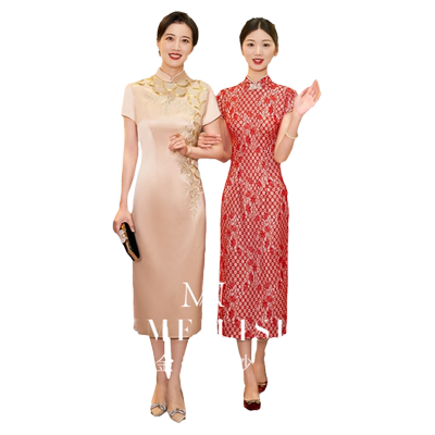 婚宴妈妈装礼服高贵年轻
