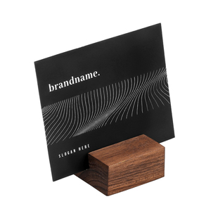 实木底座展示架菜名菜品标签牌面包便签夹摆放架商品价格牌名片支架桌面台卡标识牌卡片立牌夹咖啡店标价牌