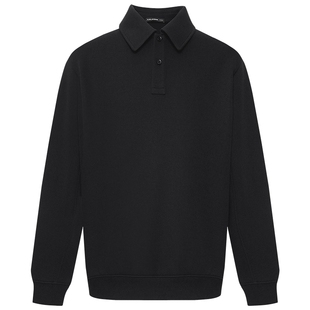 【微阔宽松】利郎官方翻领卫衣男松弛感2025秋新款休闲Polo衫男装