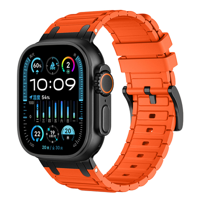 适用AppleWatchUltra表带硅胶