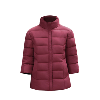 恩露中年妈妈冬装时尚七分袖棉服