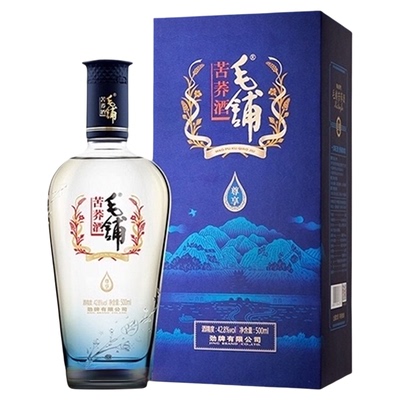 劲42.8度毛铺尊享500ml苦荞酒