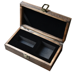 涵青堂泡桐木印泥印章盒装章印便携收纳盒子实木包装盒印鉴盒空盒