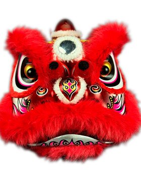 手工迷你佛装醒狮吉祥物摆件