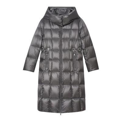 PSALTER诗篇亮光长款收腰廓形连帽可脱卸羽绒服女2025冬款