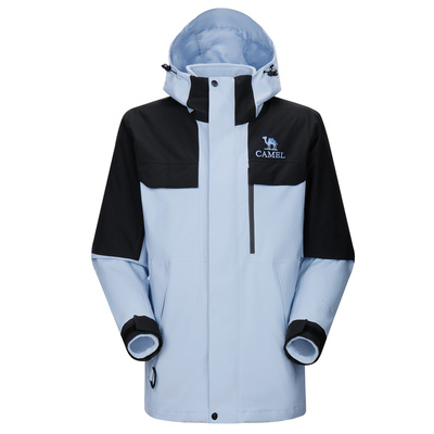 骆驼雨神风暴铠甲冲锋衣男女三合一可拆卸防水外套2025新款登山服