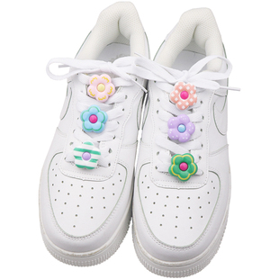 新款亮面五瓣花鞋带扣diy可拆卸配饰空军一号af1鞋子上面的装饰品