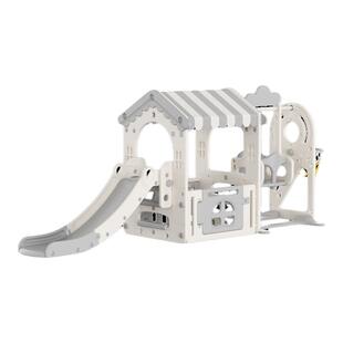 feelkids儿童帐篷室内家用男女孩宝宝游戏屋滑梯秋千组合玩具房子