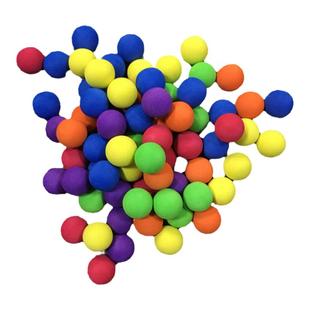 打我鸭子弹空气动力枪软弹球EVA泡沫球儿童玩具配件海绵球吃鸡