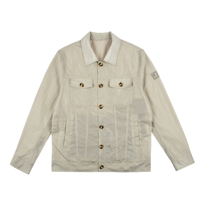 雷迪波尔撞色翻领休闲夹克