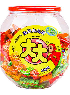大大泡泡糖袋装什锦味口香糖约100片童年怀旧网红零食儿童