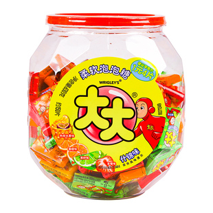 大大泡泡糖袋装什锦味口香糖约100片童年怀旧网红零食儿童