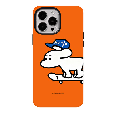 滑板小狗适用苹果17promax手机壳iphone16pro菲林磁吸支架个性华为P80小米15小众vivo防摔保护壳oppo卡通风