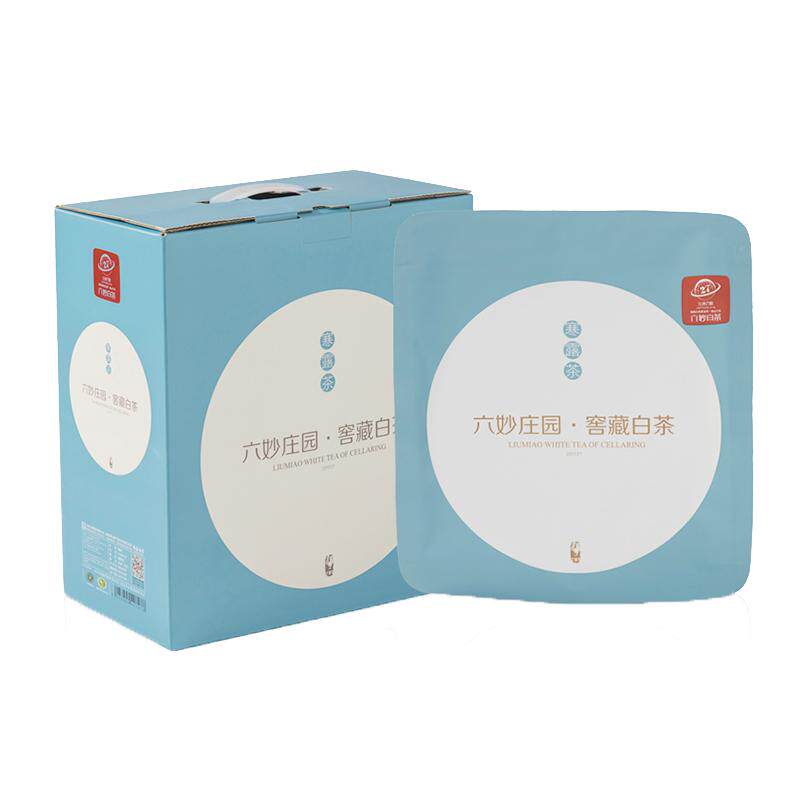 六妙庄园窖藏白茶2017年寒露茶白牡丹正宗福鼎老白茶茶叶饼茶300g