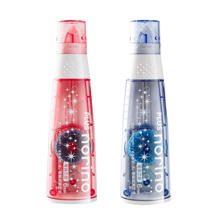 日本PLUS普乐士点点胶点状手账胶带修正带式点点胶可换替芯8米学生用手工透明双面胶TG-746文具