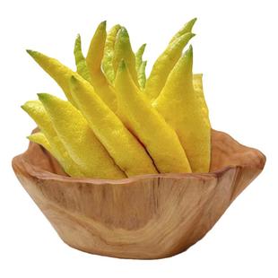 佛手柑托盘中式实木盘花瓶杉木制手工不规则摆件艺术摆盘果盘食品