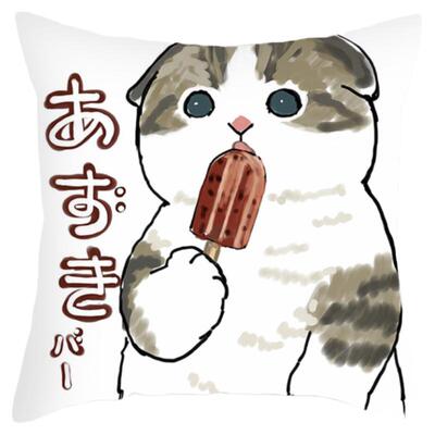 卡通猫咪可爱风儿童卧室午睡枕