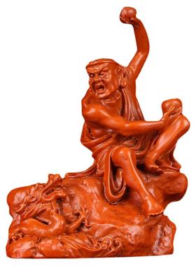 十八罗汉佛像降龙伏虎车载摆件