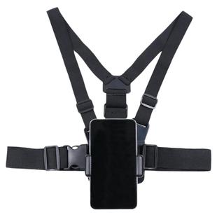 胸带手机支架固定第一人称视角拍摄设备挂脖胸带钓鱼vlog视频户外跑步直播挂胸口头戴式gopro配件防抖俯拍架