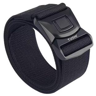 户外5.0CM加宽快拆自动插扣皮带帆布战术腰带男训练工装保安裤带