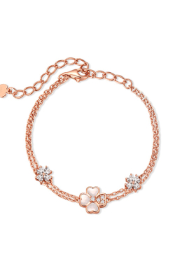 纯银双层四叶草手链女轻奢小众