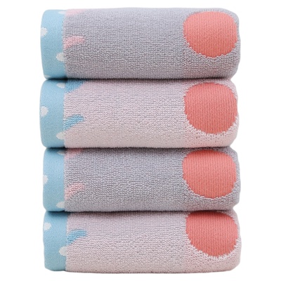 洁丽雅纯棉小毛巾卡通兔子