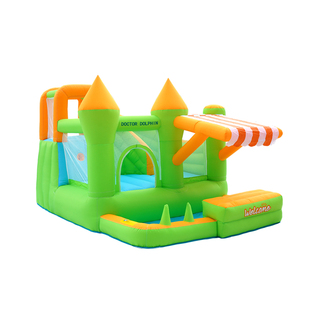 博士豚家用充气城堡室内小型儿童蹦床滑滑梯跳床球池玩具屋充气堡