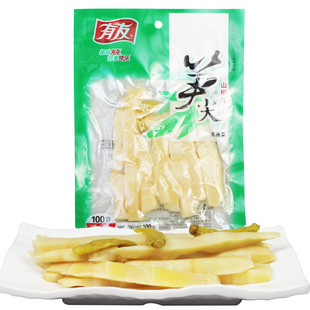 有友红油笋尖100g泡椒味竹笋子野山椒脆嫩笋片即食下饭菜零食小吃