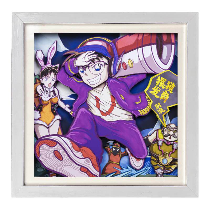 名侦探柯南新一纸艺画装饰画挂画