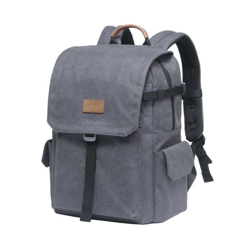 LOVEPS 双肩单反相机背包 轻便小型 帆布多用便携旅行465