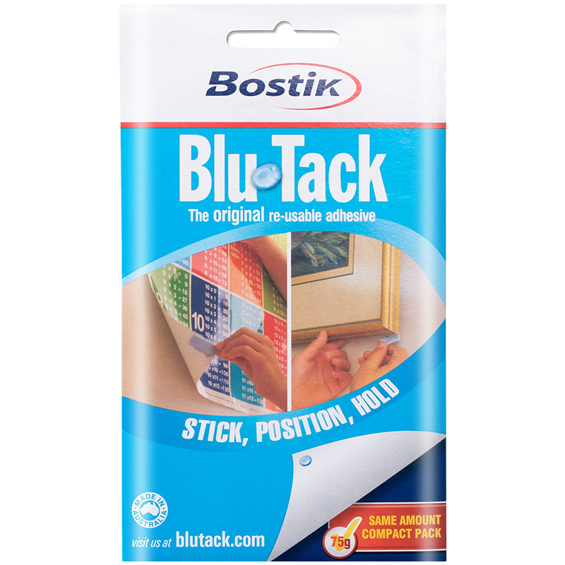正品澳洲Bostik蓝丁胶照片墙相框无痕胶贴粘土海报贴双面胶万能胶
