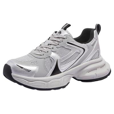 骆驼女鞋2026春季新款网面透气老爹鞋女轻便舒适休闲鞋女款运动鞋