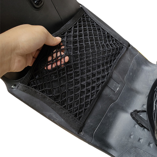 专用可人E300电动车网兜收纳袋储物网前置物箱挂改装配件挂物包