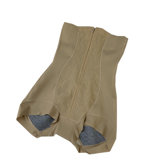 拉链排扣高腰三角收腹提臀内裤女莫代尔底裆防走光翘臀塑形打底裤