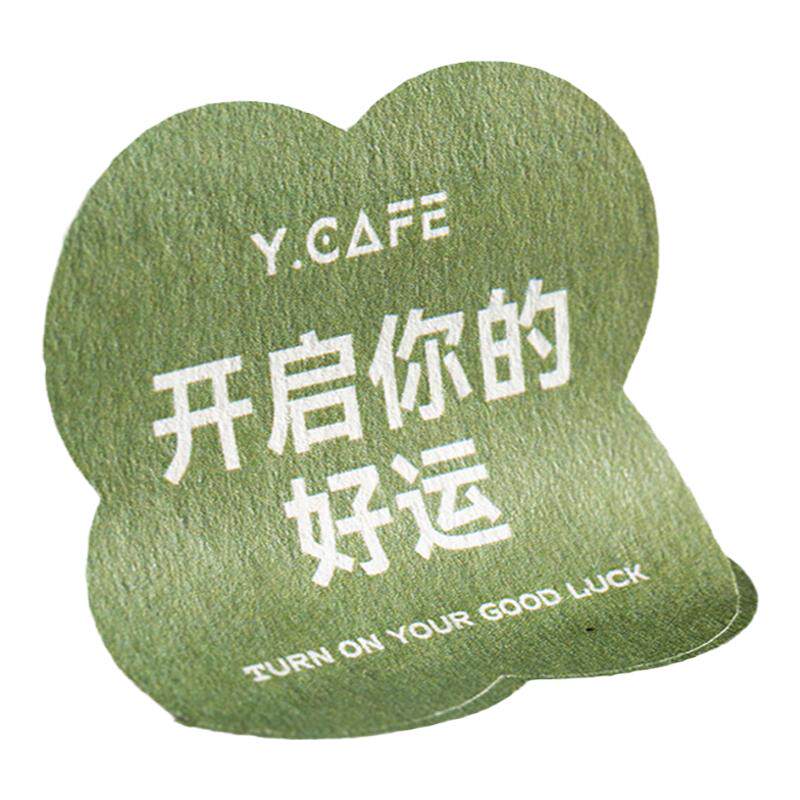 艺术粗糙特种纸logo贴纸定制