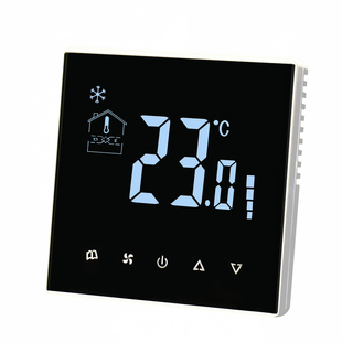 中央空调地暖二合一温控器水机两联供WiFi智能触摸空调控制面板