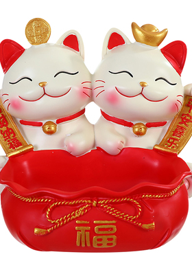 招财猫入户玄关摆件乔迁搬家礼物