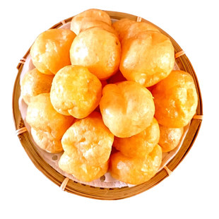 绉纱鱼腐罗定特产鱼滑鱼泡500g约60只/包麻辣烫火锅罗定金纱鱼腐