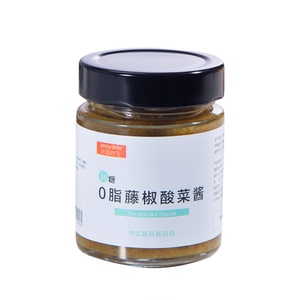 0脂肪藤椒酸菜酱无油零脂酸汤卡低轻食拌面酱 低脂酱料水煮菜调料