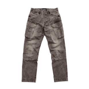 西里布复古直筒工装休闲裤纯棉帆布摩托机车骑士裤重磅水洗非rrl