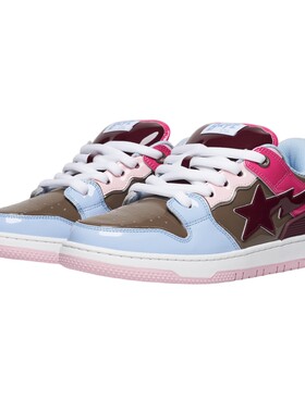 BAPESK8STA星标亮面休闲鞋