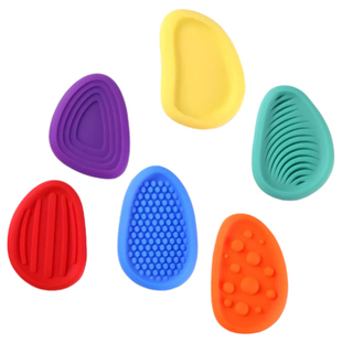 感官石ADHD多动缓解焦虑解压神器硅胶手指触觉板专注豆力训练玩具