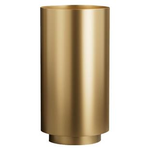 金色不锈钢立柱盆落地式一体洗脸台盆酒吧卫生间圆形立柱式洗手盆