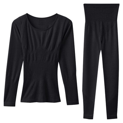 红豆女士色纺美体保暖内衣套装