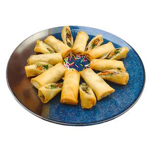 祥口福地三鲜春卷310g12条餐厅油炸素食粉丝木耳点心五香港式春卷