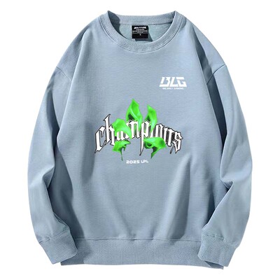 加绒柔顺亲肤保暖圆领卫衣