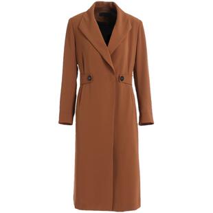 乔万尼商场同款春装商场新品流行风衣女气质简约宽松纯色外套中长